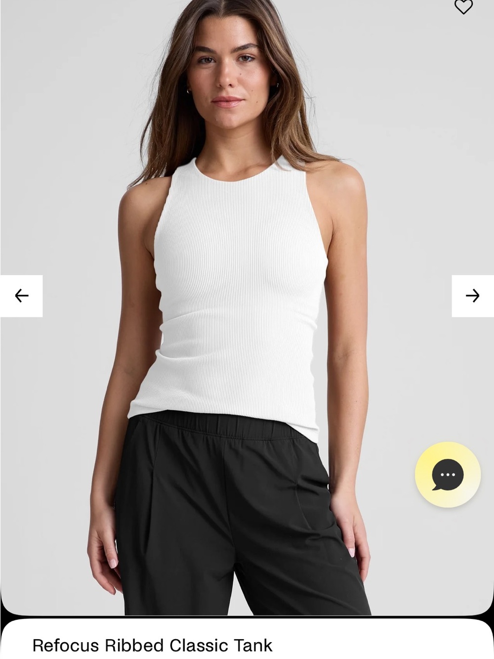Beyond Yoga Ribbed High-Neck Tank Top - White